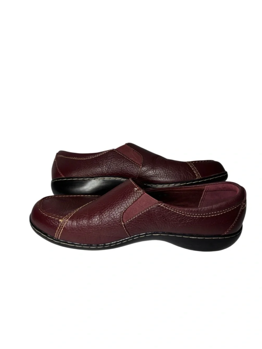 Clarks Bendables Ashland Lane Q Slip‎ On Loafer Redwood Red Women’s Size 11 W